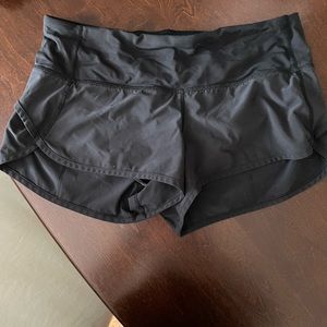 Black lululemon shorts.